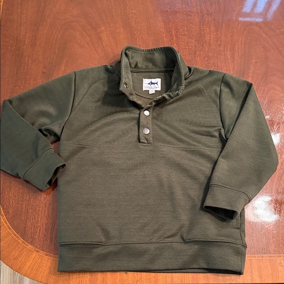 SALTWATER BOYS CO. Olive Green Pierce Pullover Sz. 6/8 - Picture 1 of 5